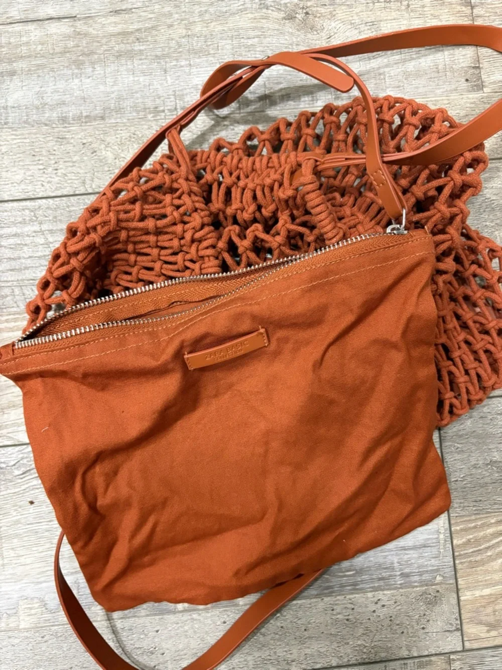 Zara macrame tote bag - Picture 5 of 8